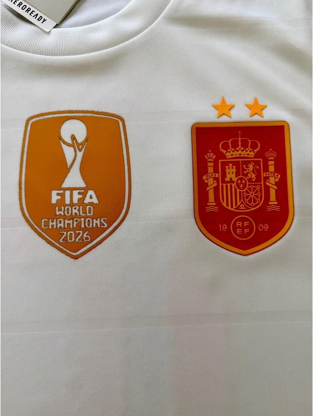 2 Starts World Champions badge Lamine Yamal Spain Adidas Jersey Small